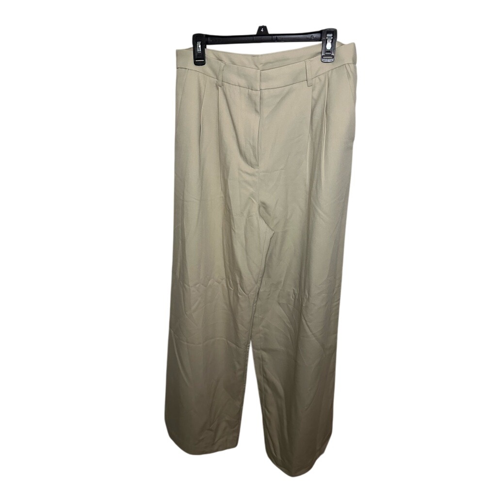 Xl Khaki Dress Pants Commense Wide Leg Career Business Casual